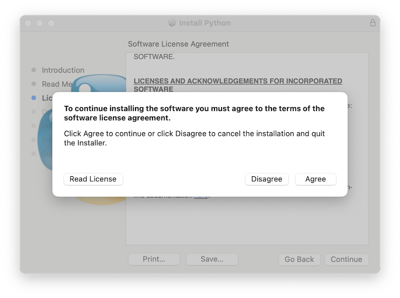 Downloading Python on Mac