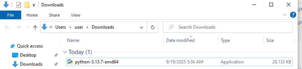 Downloading Python on Windows